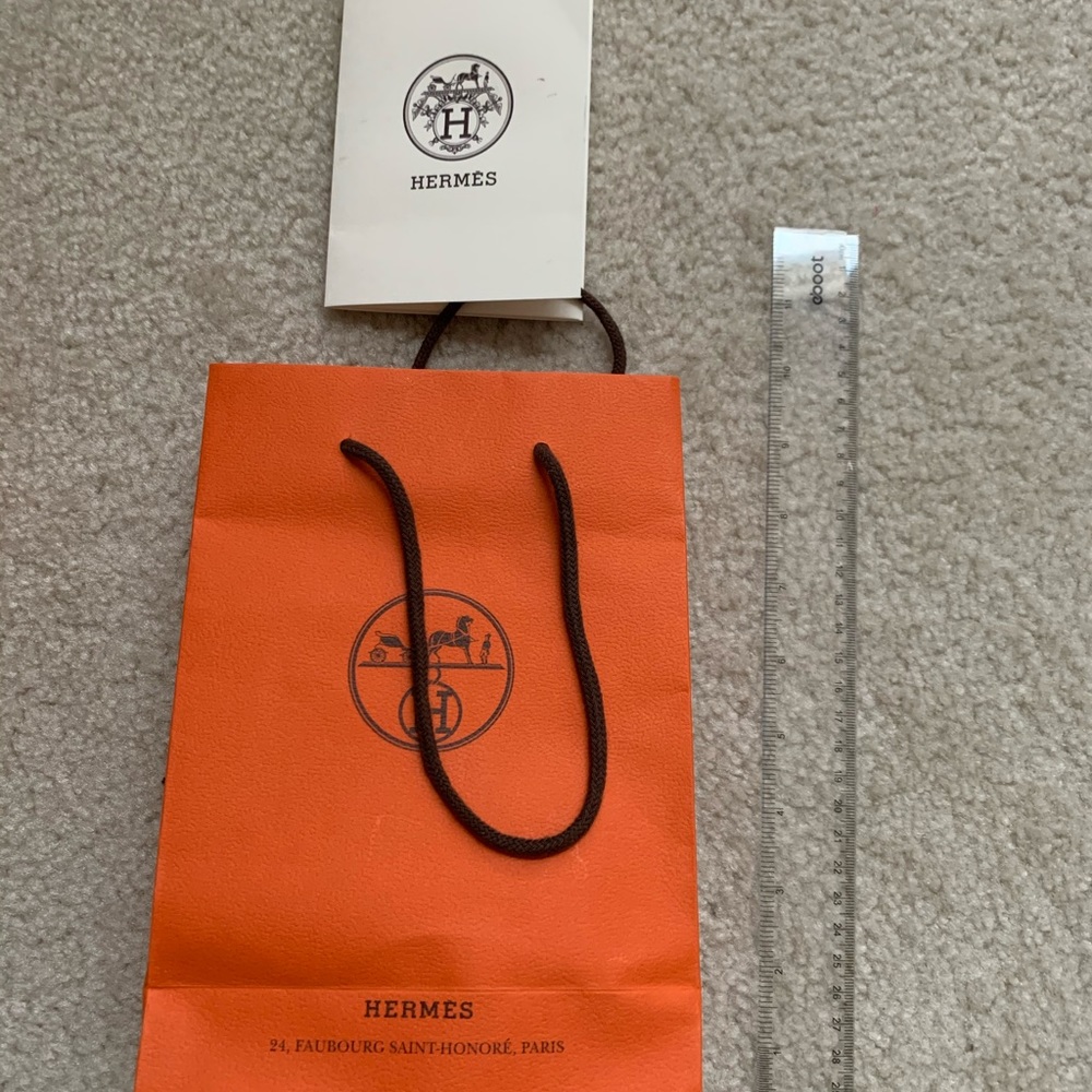 Empty Hermes Box with dust bag and ribbon